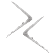 2019 Lexus ES350 - Grille Trim, Driver and Passenger Side, Japan and North America Built Vehicle, For Models With F Sport Package, Smoked Chrome