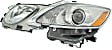Driver and Passenger Side Headlights, without Bulbs, HID/Xenon, For Models without Adaptive Headlights, with Headlights washer holes
