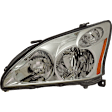 Driver and Passenger Side Halogen Headlight, Without bulb(s), OE Replacement
