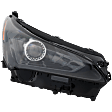 Driver and Passenger Side Headlights, with Bulbs, LED, For Models with Single Beam Headlights
