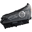 Driver and Passenger Side Headlights, with Bulbs, LED, For Models with Single Beam Headlights