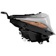 Driver and Passenger Side Headlights, with Bulbs, LED, For Models with Single Beam Headlights, CAPA Certified