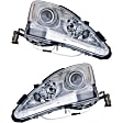 2009-2010 Lexus IS250 - Driver and Passenger Side Halogen Headlight, Without bulb(s), OE Replacement