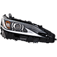 Driver and Passenger Side Headlights, with Bulbs, LED, For Models without LED Signal Light, North America Built Vehicle