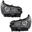 Driver and Passenger Side Headlights, without Bulbs, Halogen, For Models with F Sport Package, CAPA Certified