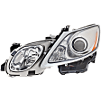 Driver and Passenger Side Headlights, without Bulbs, Halogen, For Models with Adaptive Headlights and without Headlights Washer