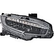 Driver and Passenger Side LED Headlight, With bulb(s), OE Replacement