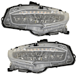 Driver and Passenger Side LED Headlight, With bulb(s), OE Replacement, CAPA Certified