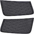 Front, Driver and Passenger Side, Upper Fog Light Trim, Textured Black