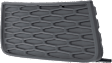 Front, Driver and Passenger Side, Upper Fog Light Trim, Textured Black