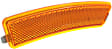 Front, Driver and Passenger Side Bumper Reflector, CAPA Certified