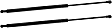 Driver and Passenger Side Hood Lift Support, 4-Door, Sedan