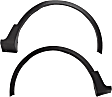 Front, Driver and Passenger Side Fender Trim, Textured Black, For Models Without Active Park Assist System