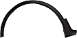 Front, Driver and Passenger Side Fender Trim, Textured Black, For Models Without Active Park Assist System