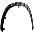 Front, Driver and Passenger Side Fender Flares, Textured Black