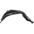 Front, Driver and Passenger Side, Rear Section, Fender Liner