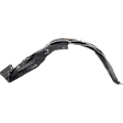 Front, Driver and Passenger Side, Rear Section, Fender Liner