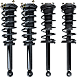 Front and Rear, Driver and Passenger Side Fully Loaded Strut