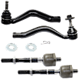 Front, Driver and Passenger Side, Inner and Outer Tie Rod End, AWD