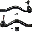 Front, Driver and Passenger Side, Outer Tie Rod Ends