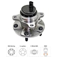 2006 Lexus GS300 - Front and Rear Wheel Hub, RWD, 5 Lugs, With Bearing, With Sensor