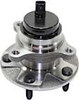 Front, Driver and Passenger Side Wheel Hub, 5 Lugs, With Bearing, With Sensor