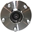 4-Wheel Set Front and Rear, Driver and Passenger Side Wheel Hubs, Without Bearing, Lug nuts are not included, RWD
