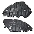 Driver and Passenger Side Engine Splash Shields, Engine Under Cover, Vacuum Form