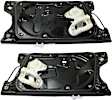 Front, Driver and Passenger Side Window Regulators, Power, with Motor
