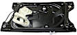 Front, Driver and Passenger Side Window Regulators, Power, with Motor