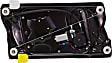 Front, Driver and Passenger Side Power Window Regulator, With Motor