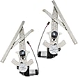 Front, Driver and Passenger Side Window Regulators, Power