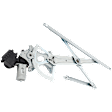 Front, Driver and Passenger Side Power Window Regulator, With Motor