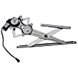 Front, Driver and Passenger Side Window Regulators, Power, with Motor, For Models with 2-Pin Connector