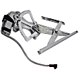 Front, Driver and Passenger Side Window Regulators, Power, with Motor, For Models with 2-Pin Connector