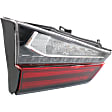 Driver Side, Inner and Outer Tail Lights, with Bulbs, Halogen/LED Combo, For Models with Standard Type Tail Light