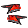 Driver and Passenger Side, Outer Tail Lights, with Bulbs, LED