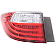 Driver and Passenger Side, Inner and Outer Halogen Tail Light, Without bulb(s), OE Replacement