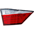 Driver and Passenger Side, Inner Halogen Tail Light, Without bulb(s), OE Replacement