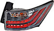 Driver and Passenger Side Tail Lights, with Bulbs, Halogen, Clear & Red Lens