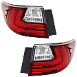 Driver and Passenger Side, Outer LED Tail Lights, with Bulbs, Mounts On Body