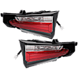 Driver and Passenger Side, Inner Tail Lights, with Bulb, Halogen, Mounts On Liftgate