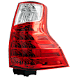 Driver and Passenger Side Tail Lights, without Bulb, Halogen, For Models without Black Insert, CAPA Certified