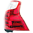 Driver and Passenger Side Tail Lights, without Bulb, Halogen, For Models without Black Insert, CAPA Certified