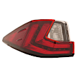 Driver and Passenger Side, Outer Halogen Tail Light, Without bulb(s), OE Replacement, CAPA Certified