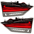 Driver and Passenger Side, Inner LED Tail Light, With bulb(s), OE Replacement, CAPA Certified