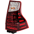 2018 Lexus GX460 - Driver and Passenger Side LED Tail Light, With bulb(s), For Models With Sport Design Package, Clear & Red Lens