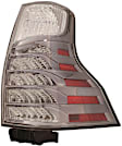 Driver and Passenger Side Halogen/LED Combo Tail Lights, without Bulbs, For Models without Black Insert, CAPA Certified