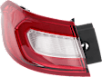 Driver and Passenger Side, Outer Tail Lights, with Bulb(s), LED, Mounts On Body, CAPA Certified