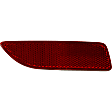 Rear, Driver and Passenger Side Bumper Reflectors, (Corolla, Japan Built Vehicle)